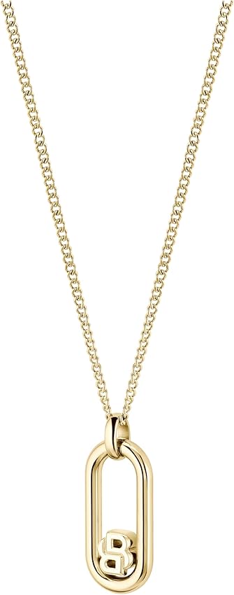 Detalle 2 de BOSS 1580627 Collar DOUBLE B Swing en oro amarillo