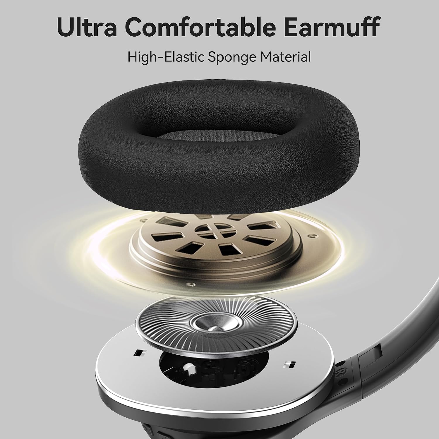 Detalle 2 de oraolo Bluetooth Headphones: Wireless Over-Ear, 60-Hour Battery, Foldable Comfort
