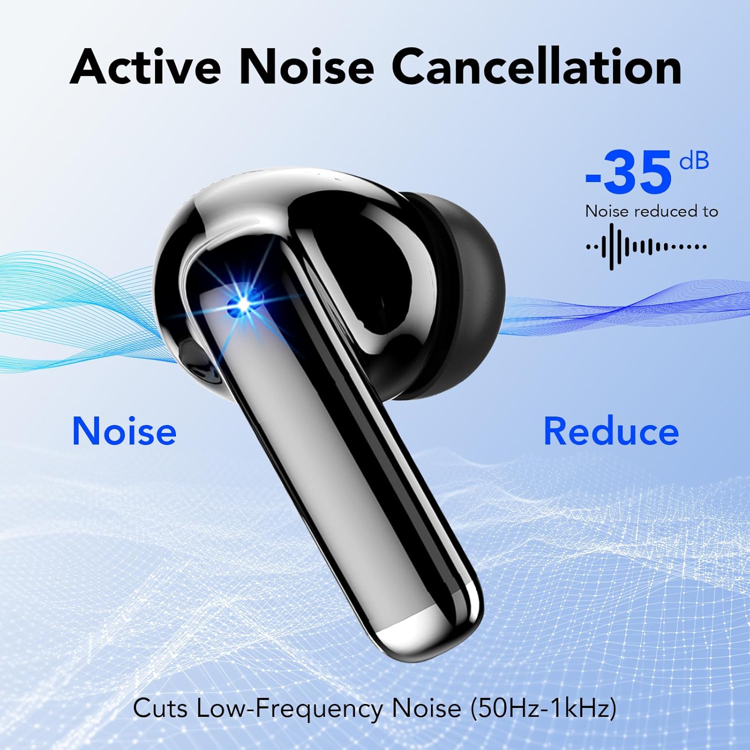 Thumbnail 5 de Tiksounds Écouteurs sans fil Bluetooth 5,3 avec réduction de bruit, micro intégré et autonomie jusqu’à 40 h