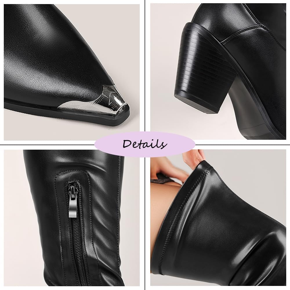 Detalle 1 de ElegaStep Over-the-Knee Boots, PU Leather