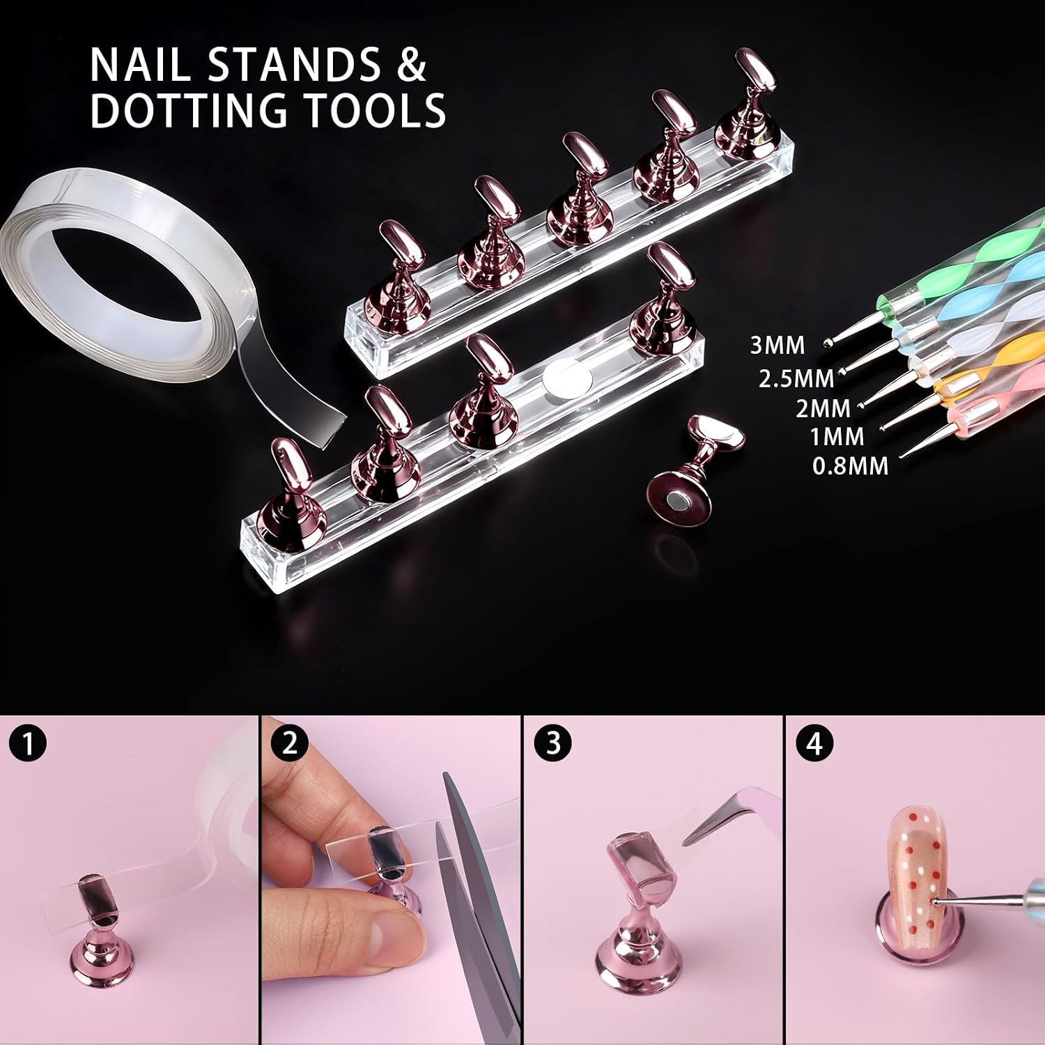 Thumbnail 2 de Teenitor Nail Charms Set with Brushes 15pcs