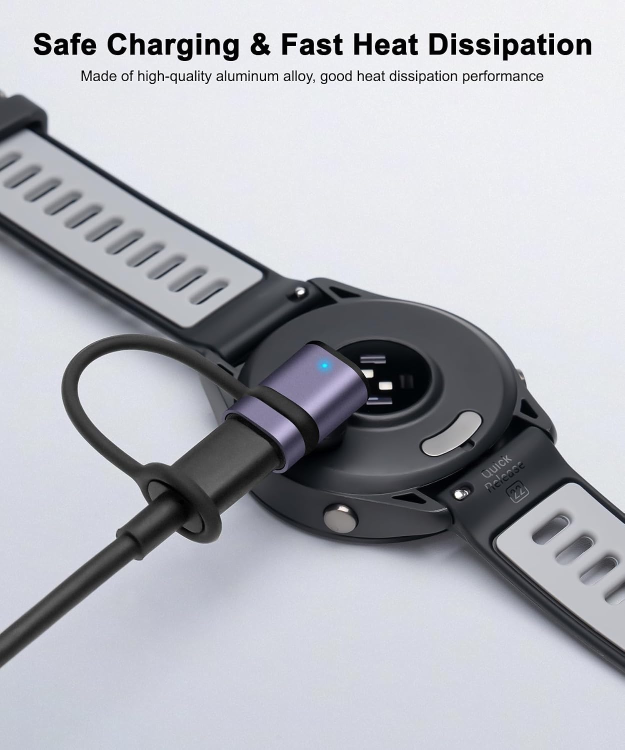 Thumbnail 4 de Seminer lanyard-c-gamin-purple Watch Charger Adapters, 2-Pack USB-C