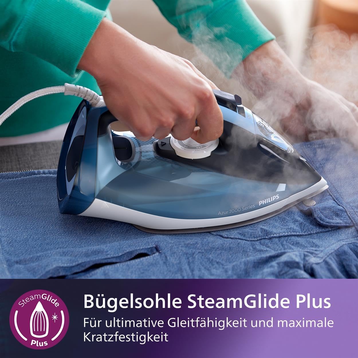 Thumbnail 4 de Philips Azur 7000 Dampfbügeleisen 2800 W