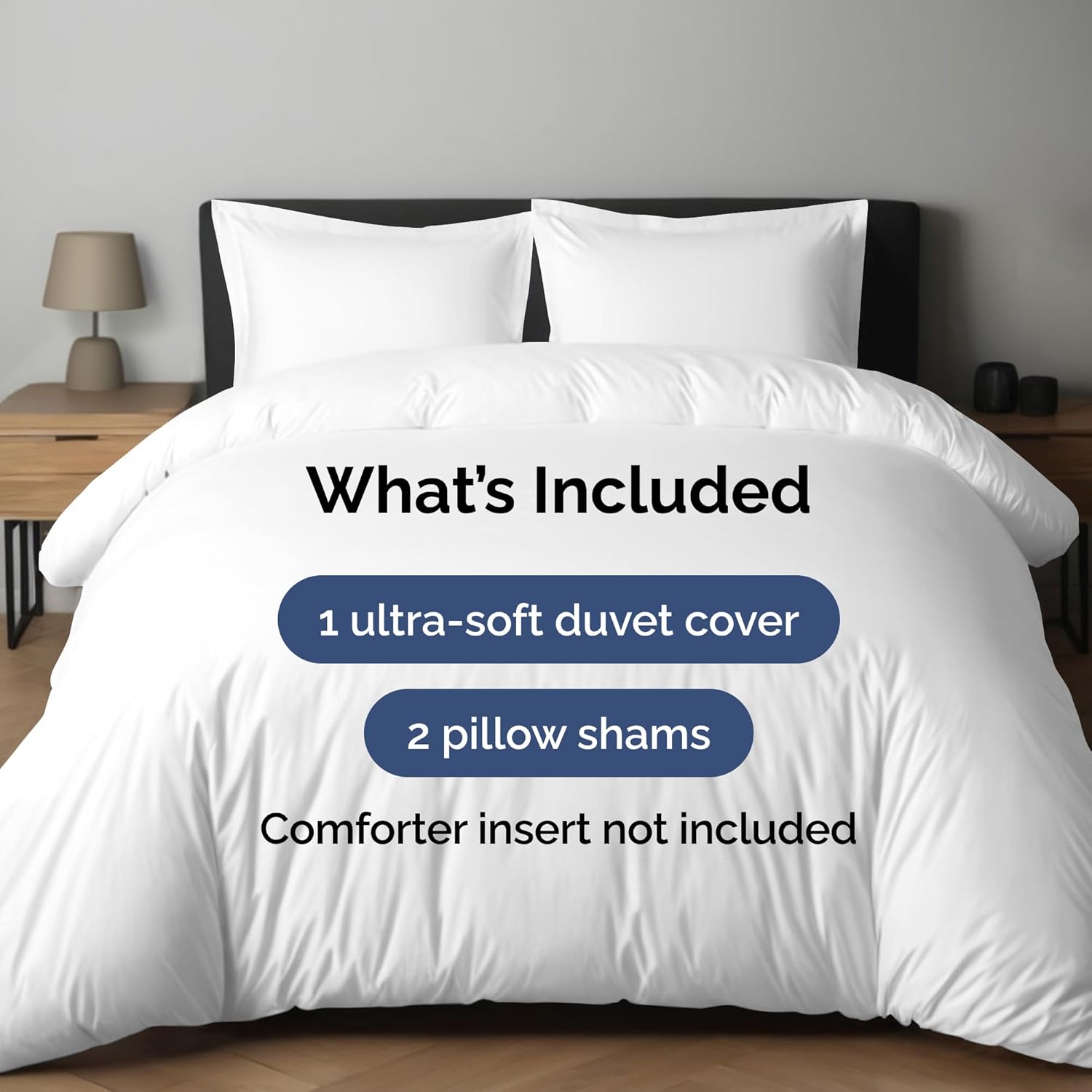 Thumbnail 1 de Duvet Cover Full Size Set, Extra Soft 80 x 90