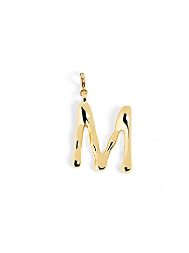 Detalle de SINGULARU Charm Letter XL Letra M, baño oro 18 Kt 💍