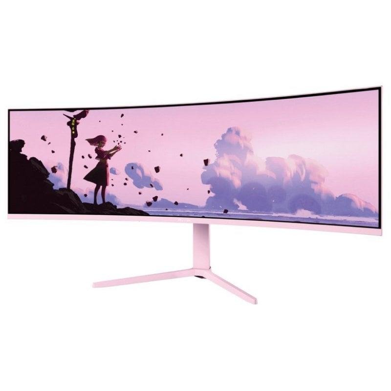 Detalle 2 de Monitor Arozzi Nova 49" Dual QHD 165Hz VA Curvo HDR Rosa