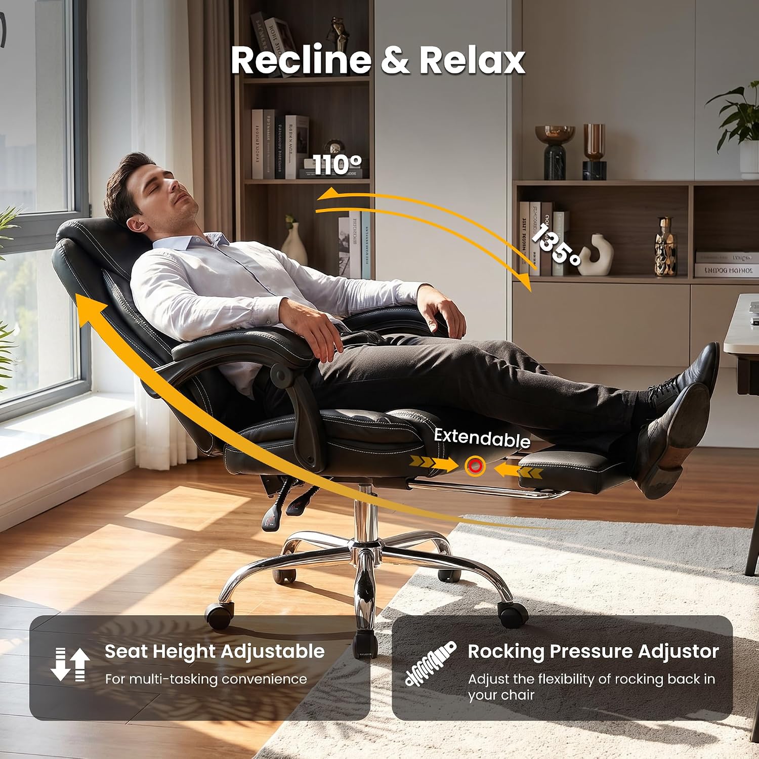 Detalle 2 de Big and Tall Massage Office Chair