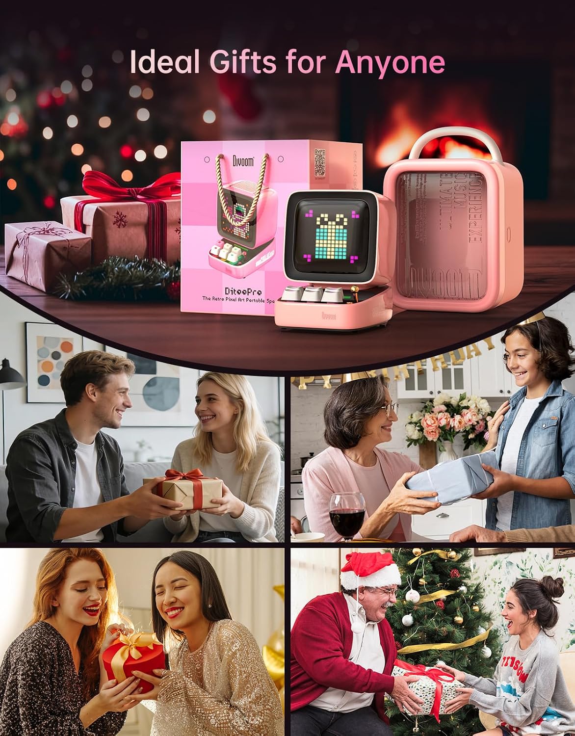 Detalle 2 de Divoom Ditoo Bluetooth speaker 16x16 pixel