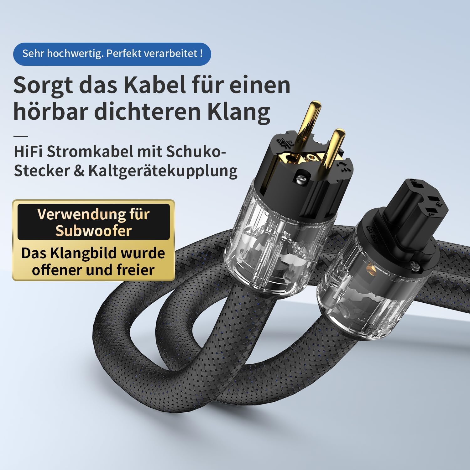 Thumbnail 3 de Tertullus HiFi High End Netzkabel C15 1,5m