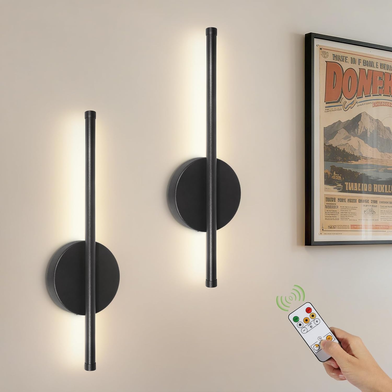 Detalle de Kimjo 40cm Battery Operated Wall Lights