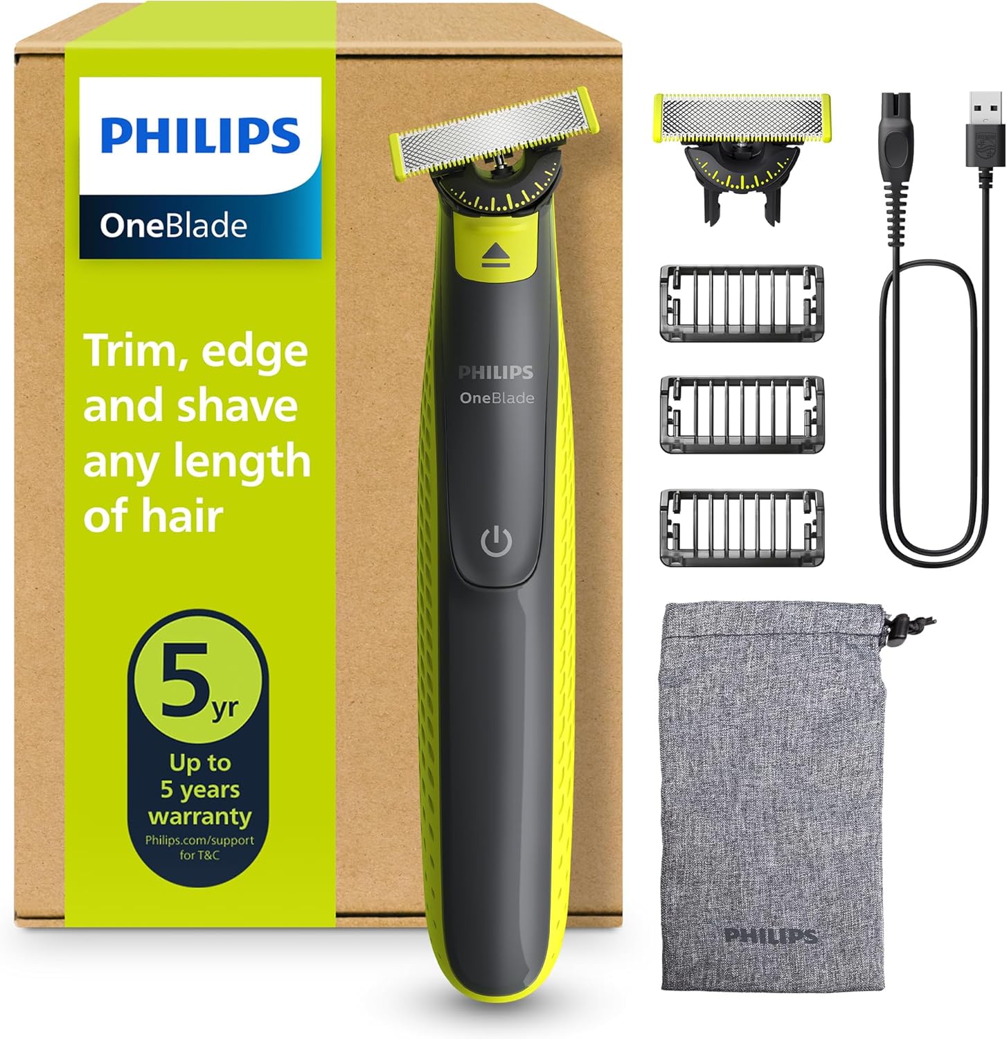 Detalle de Philips QP2724/31 OneBlade 45 min di autonomia