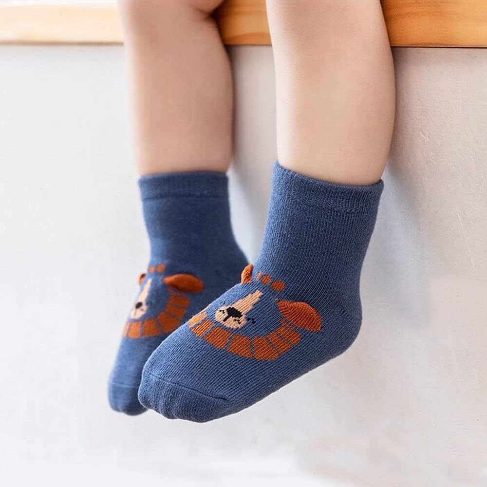 Detalle de FedMois 6er Pack Baby Kleinkinder Sneaker Socken mit ABS-Noppen (Baumwolle)