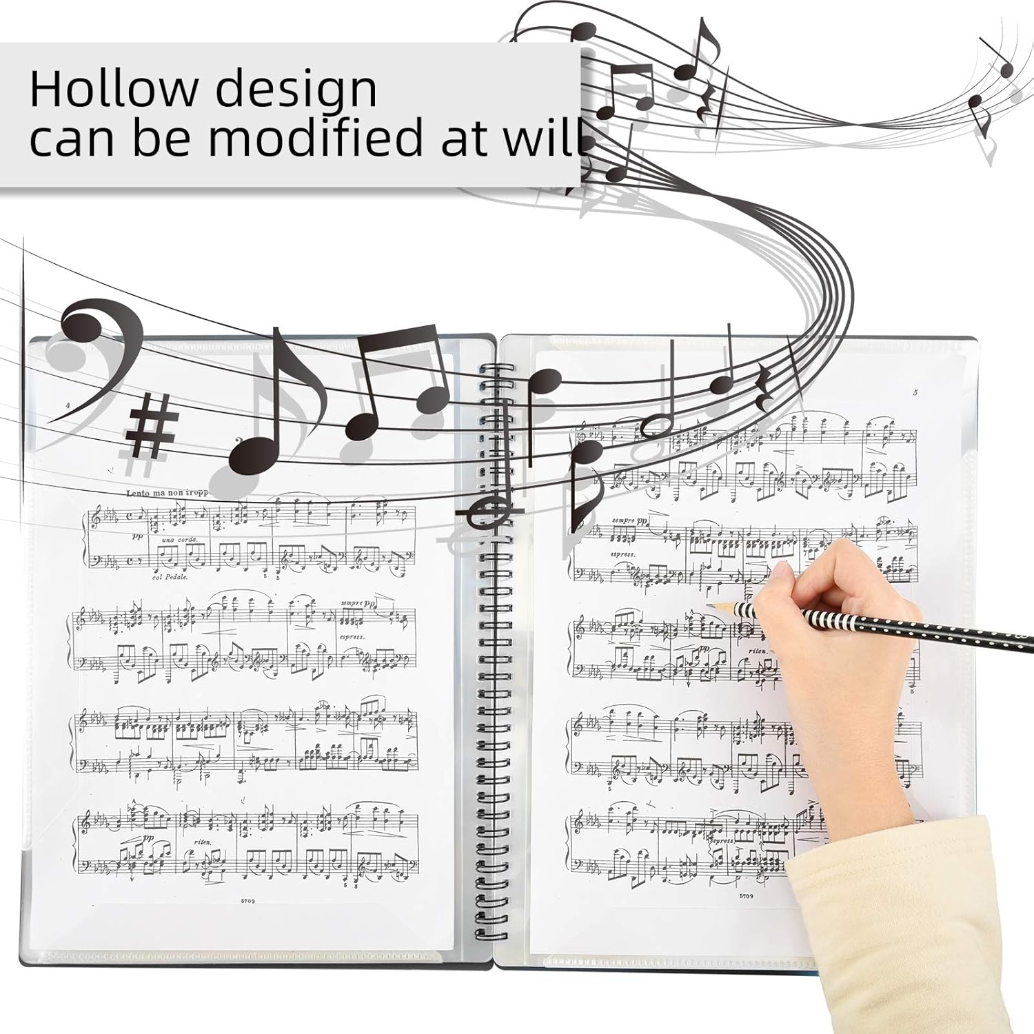 Thumbnail 4 de Irich Music File Folder A4 – 60 Sheet Choir Folder for Presentations