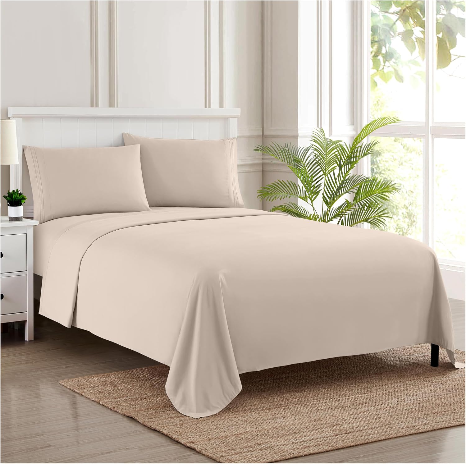 Detalle de Sweet Home Collection 1800 King Bed Sheets
