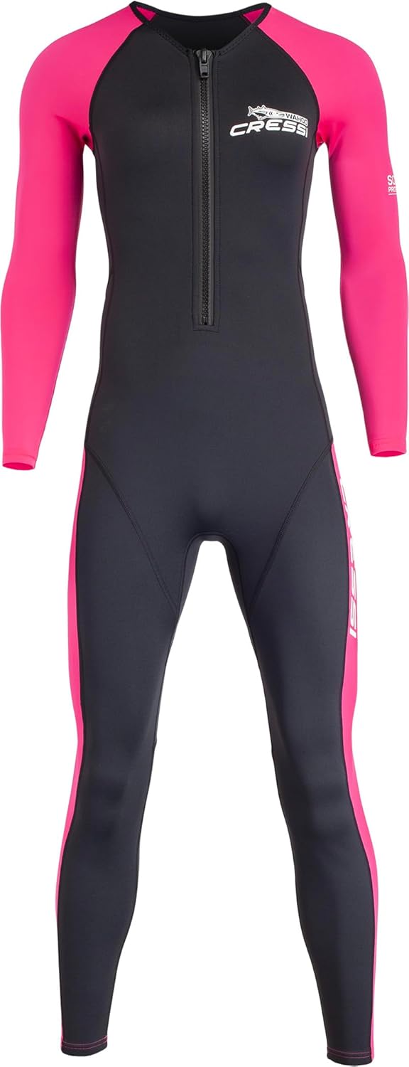 Detalle 2 de Cressi Wahoo Lady Monopiece Wetsuit 2 mm Noir/Rose – Femme XS