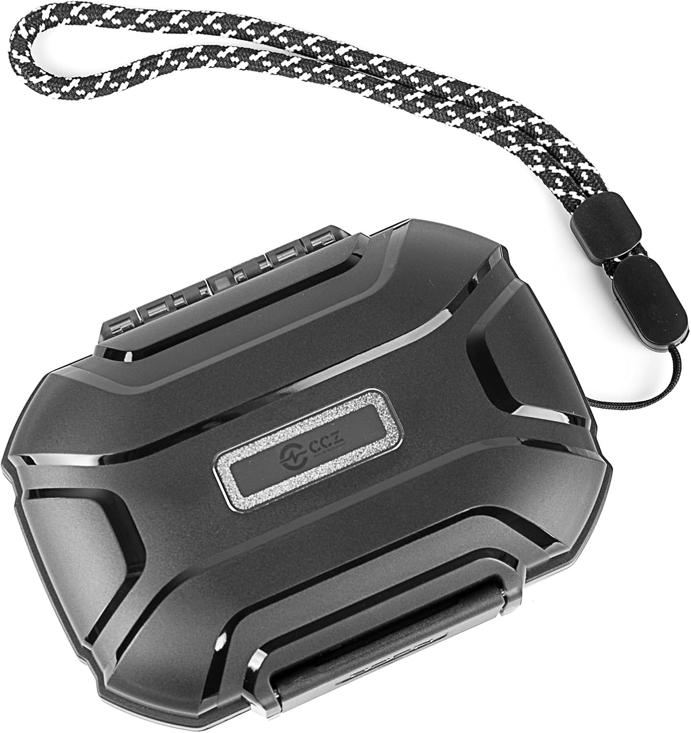 Detalle de keephifi ZC01 – twarde etui na słuchawki z uszczelką i smyczą