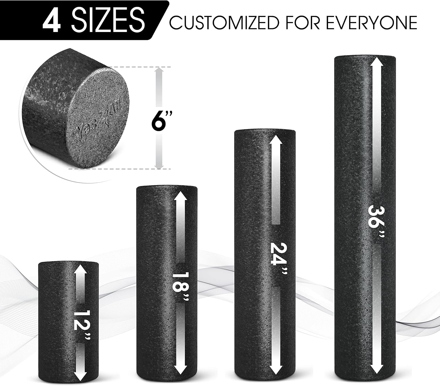 Detalle 2 de Yes4All EPP foam roller, 18-inch