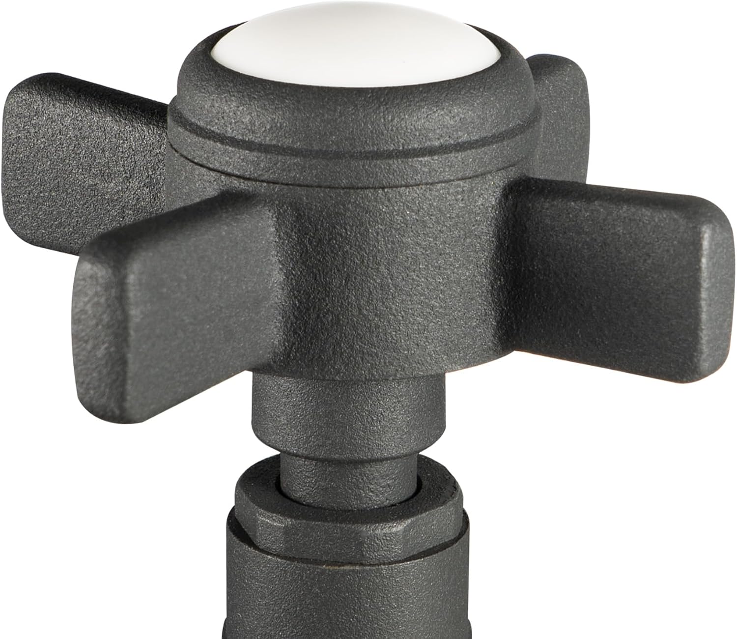 Thumbnail 6 de VANCOCO 1/2"×15mm Anthracite Traditional Radiator Valve (Pair) with Cross Handwheel