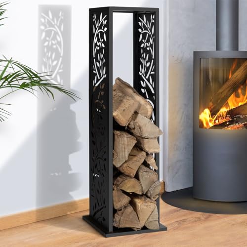 Detalle 2 de IDMarket range-bûches vertical 112 cm
