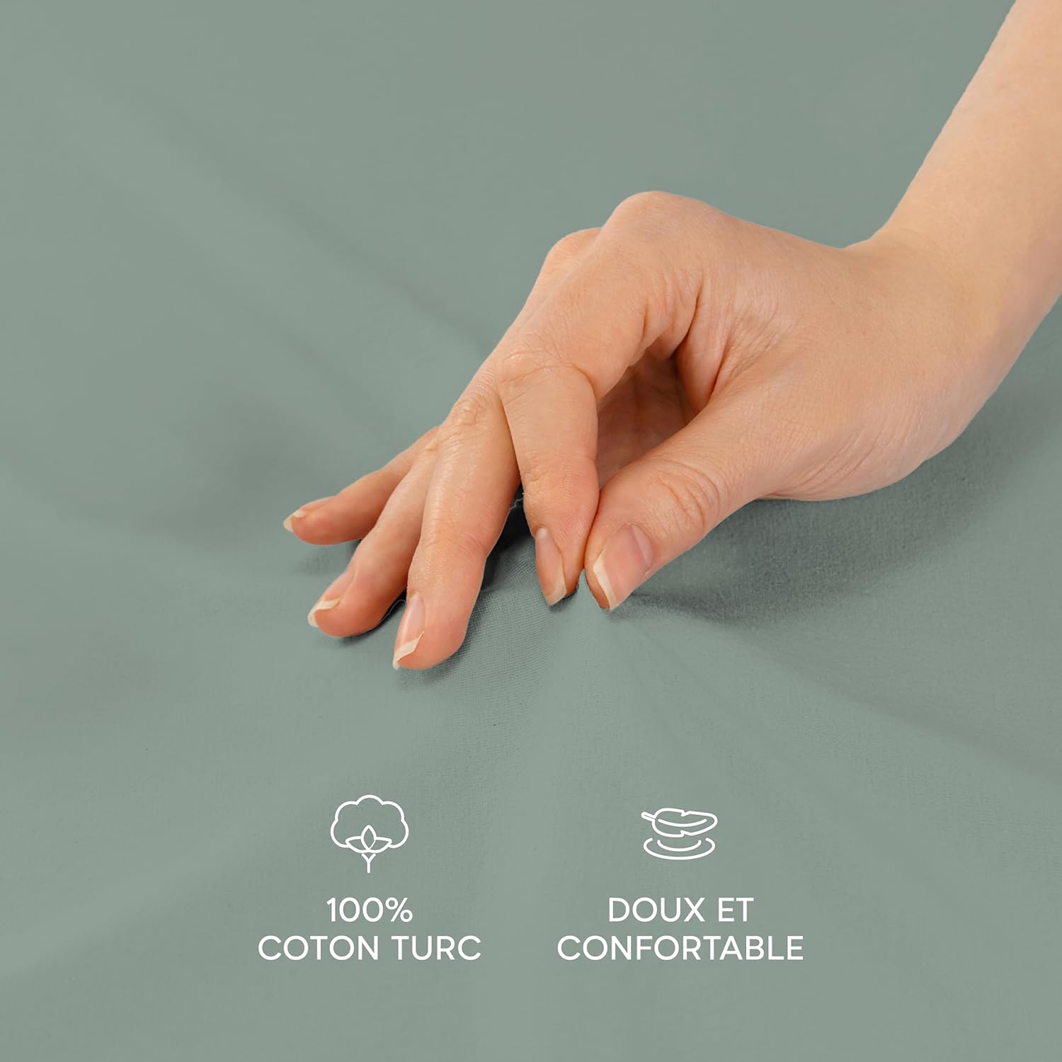 Thumbnail 2 de Twinzen® Taie Oreiller 60x60 (Lot de 2) – 100% coton jersey 150 g/m², fermeture éclair, certifiée Oeko-Tex