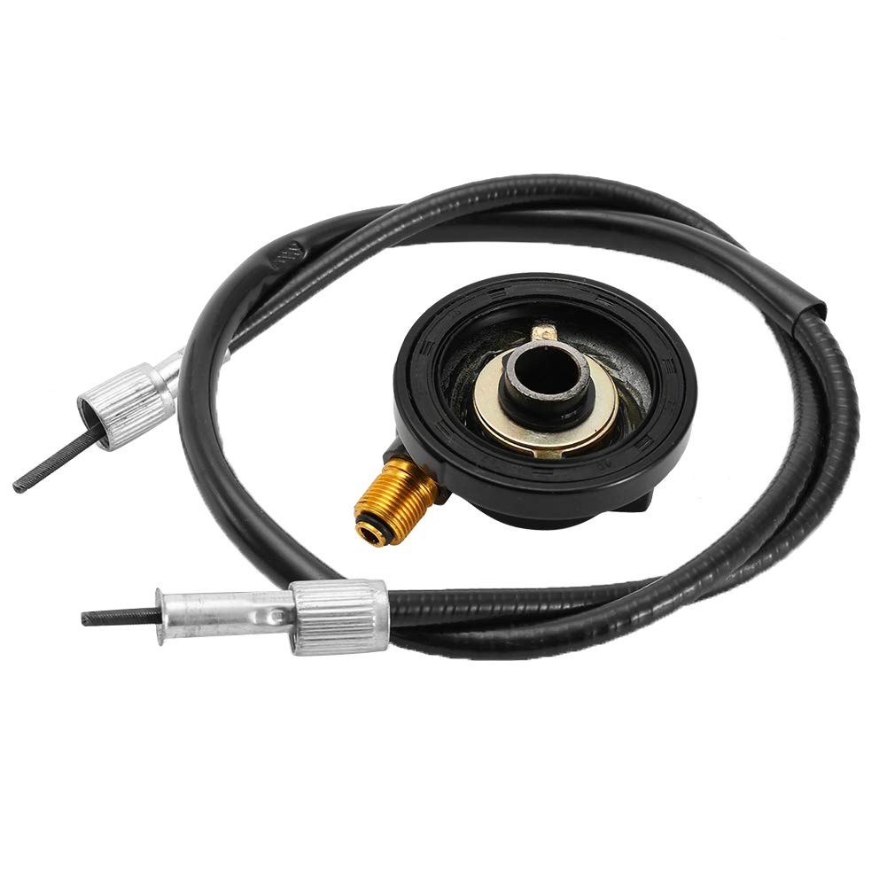 Detalle 2 de Koulate 12mm Black Drive Gear Speedometer Drive Gear with Cable for GY6 Scooter Parts