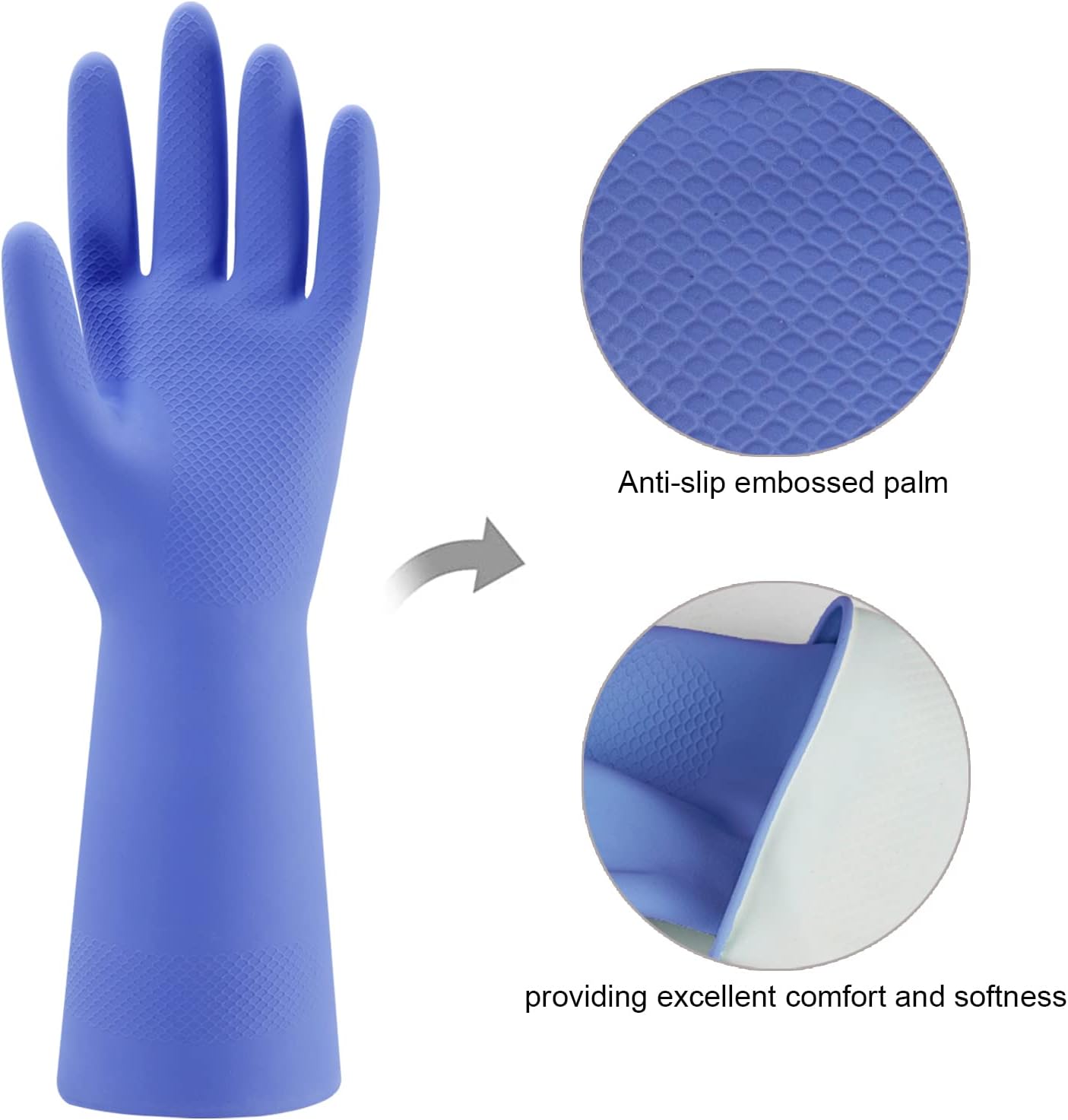 Detalle 2 de Bamllum Dishwashing Gloves 4 Pairs