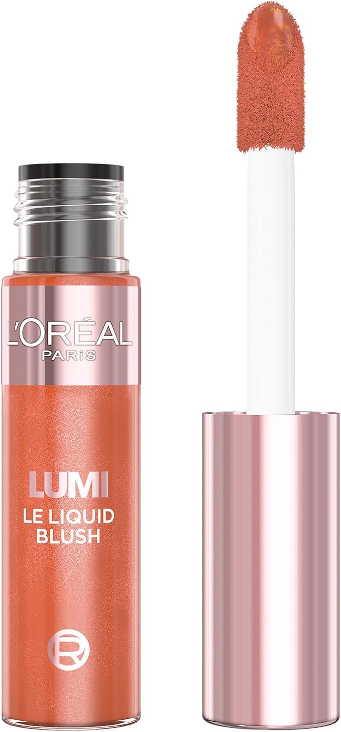 Detalle de L'Oréal Paris Lumi Le Liquid Blush Glowy Warm Peach 627 – płynny róż 10 ml