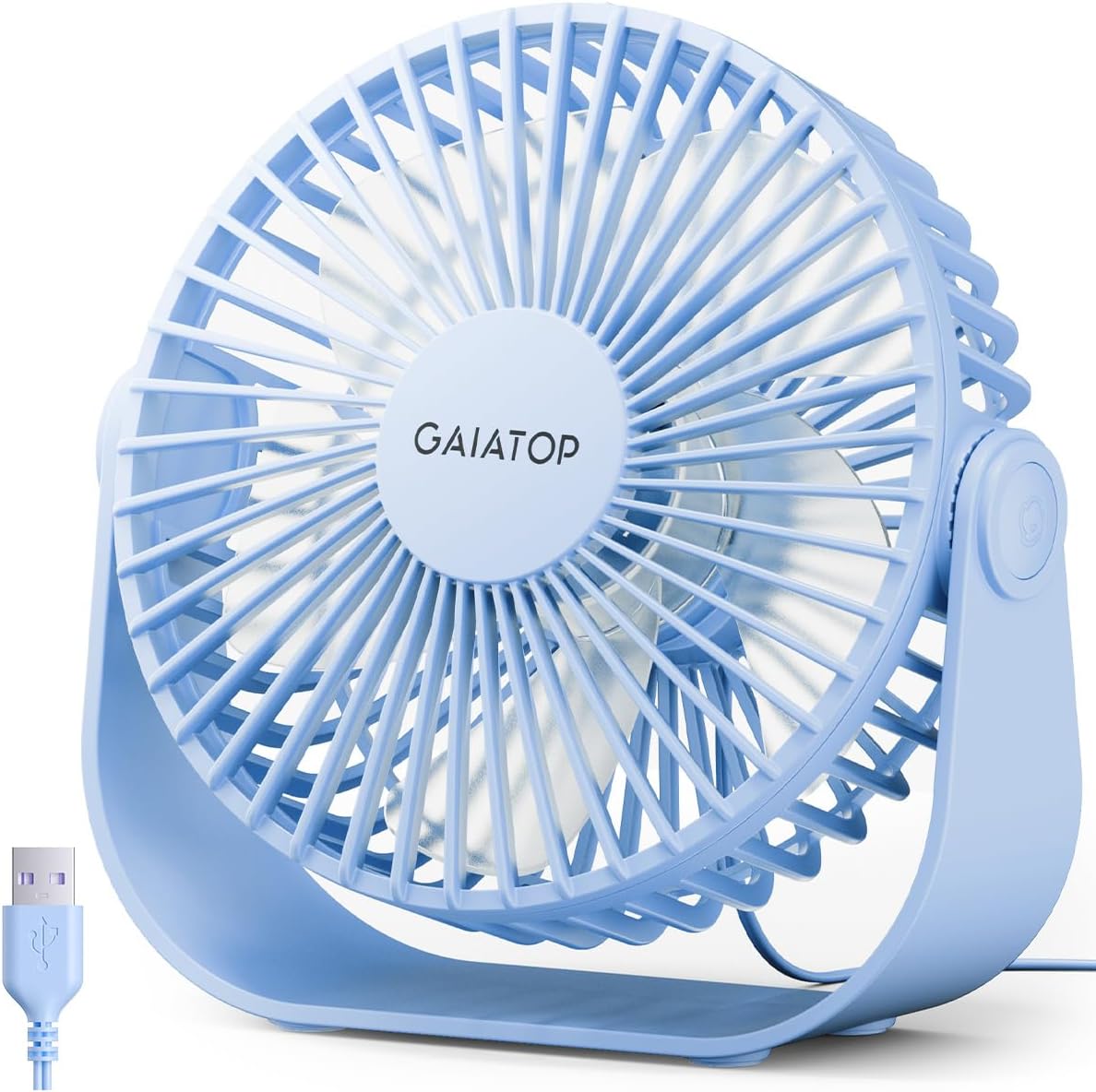 Gaiatop USB Desk Fan 5.5 Inch Cooling
