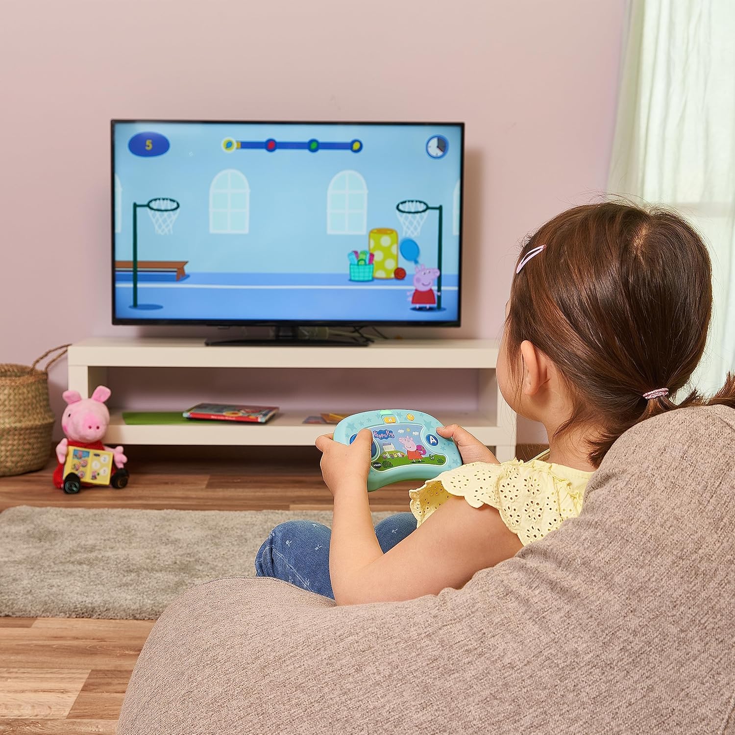 Thumbnail 4 de VTech ABC Smile TV – Peppa Pig Lernkonsole für den Fernseher (HDMI-Stick, kabellos)