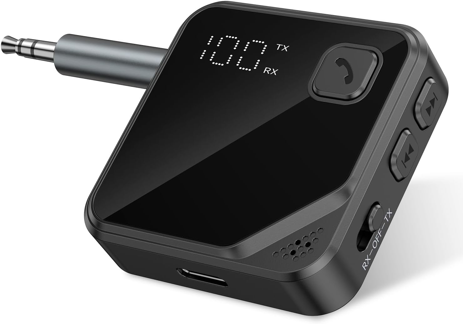 ORIA Bluetooth 5.4 2-in-1 Transmitter Receiver with LED Display