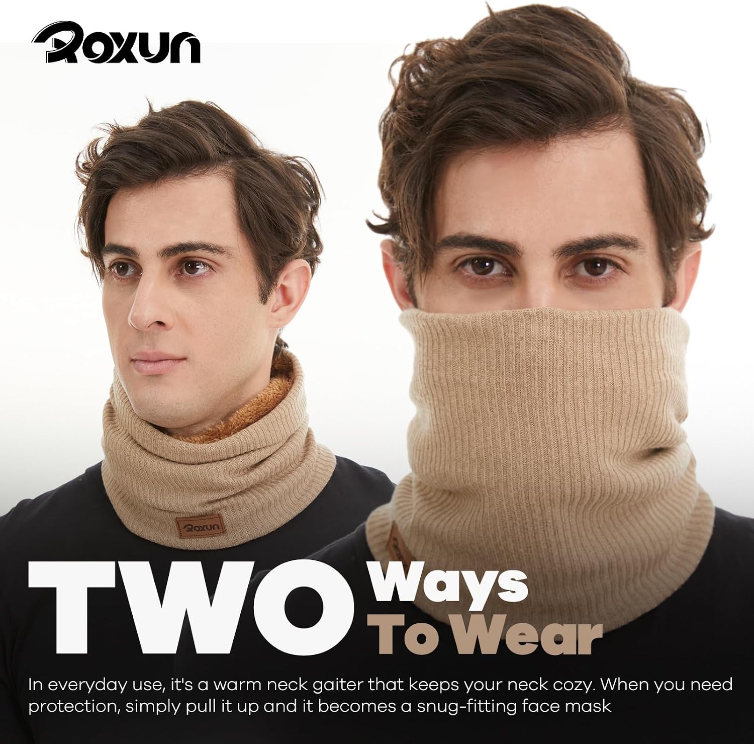 Thumbnail 6 de ROXUN Winter Neck Gaiter, Fleece Warmer ⚙