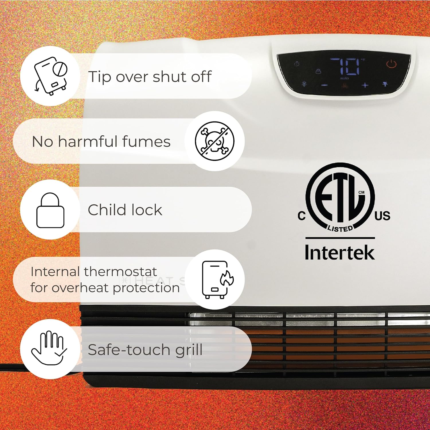 Detalle 2 de Heat Storm HS-1500-PHX-WIFI infrared heater 1500W