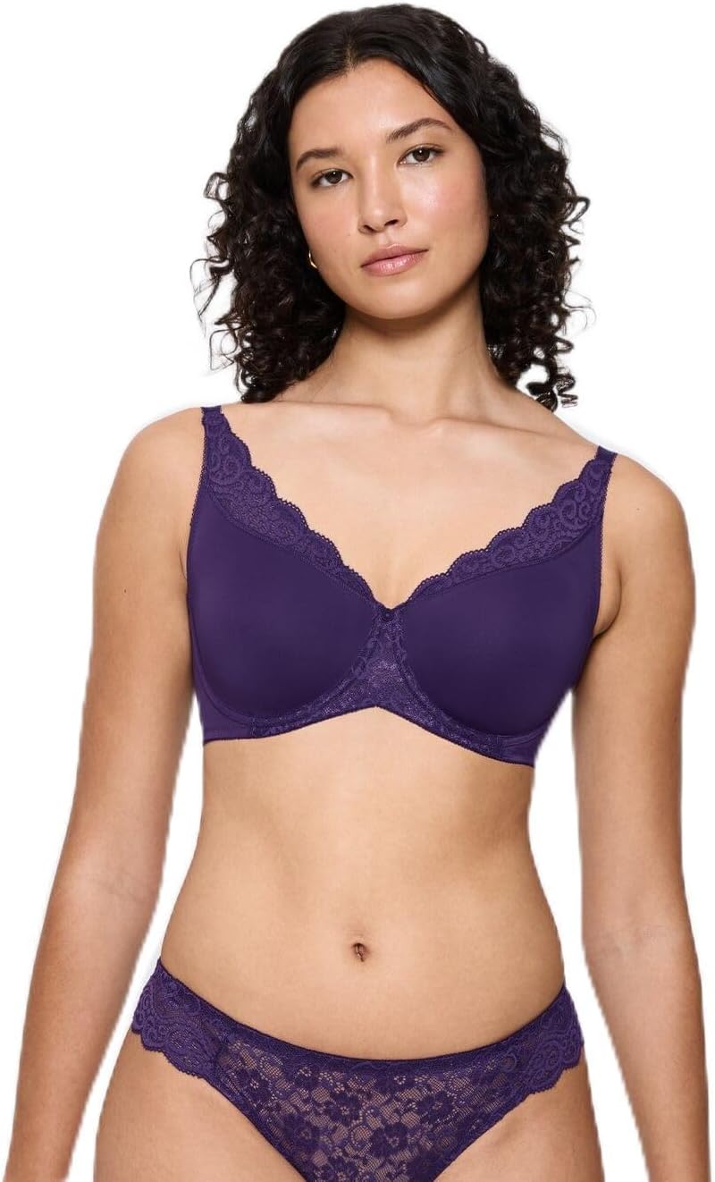 Detalle de Triumph Damen Amourette W01 BH (1er Pack) – Minimizer mit Microfaser, flachen Nähten