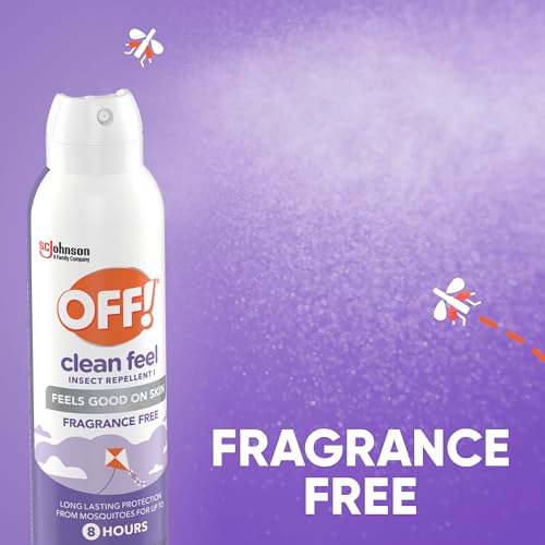 Detalle de OFF! Clean Feel Insect Repellent Aerosol with 20% Picaridin – 2-Pack (5 oz each)