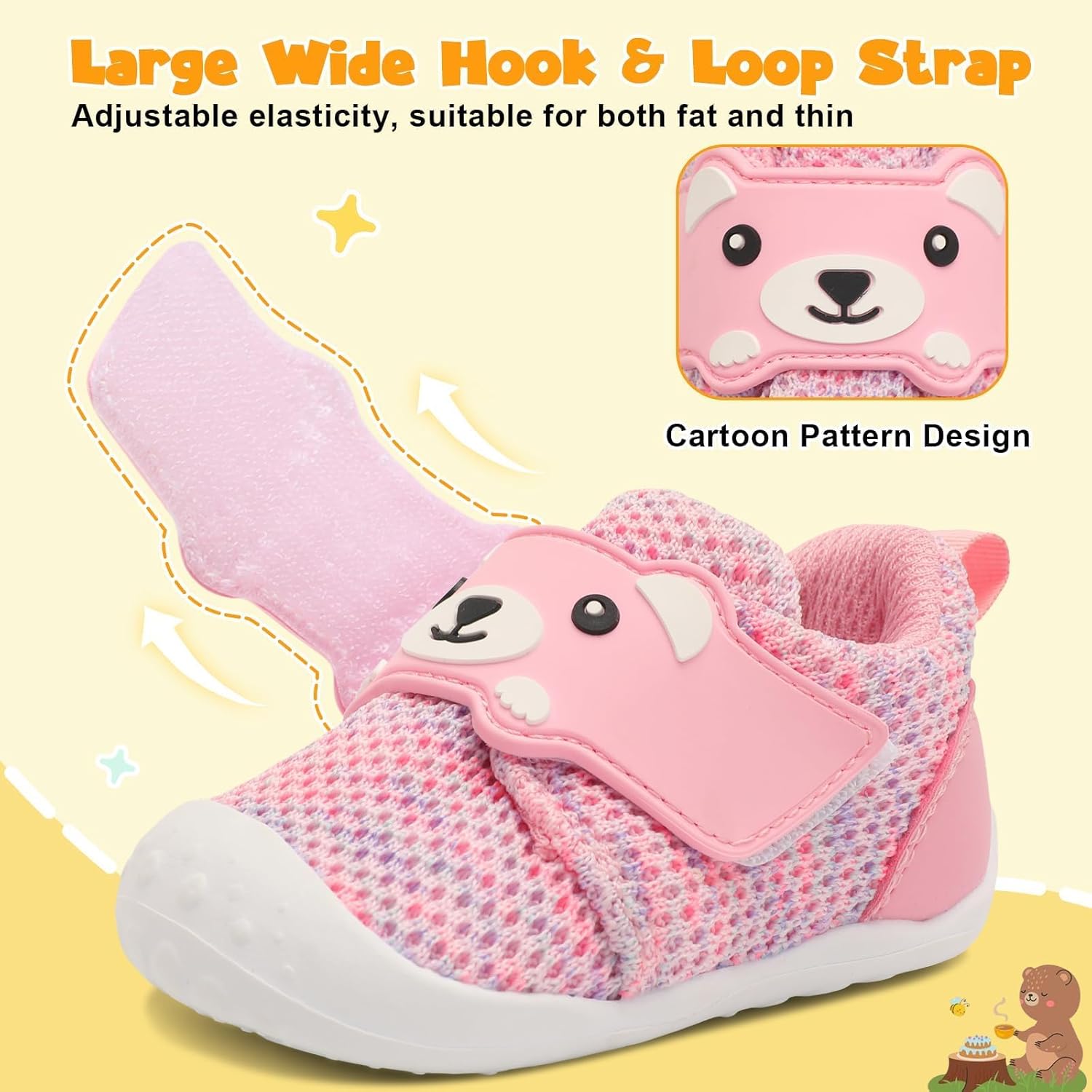 Thumbnail 3 de JOINFREE Baby Walking Wide Shoes – breathable non-slip wide-toe first walkers