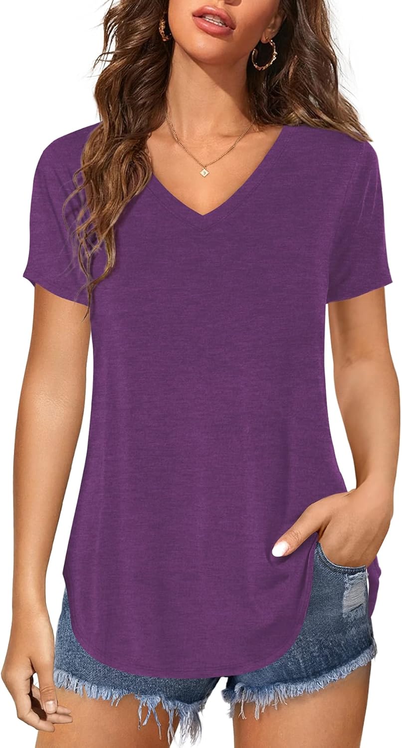 Detalle de Florboom Women’s Henley Neck Long Sleeve Casual T-Shirt Blouses