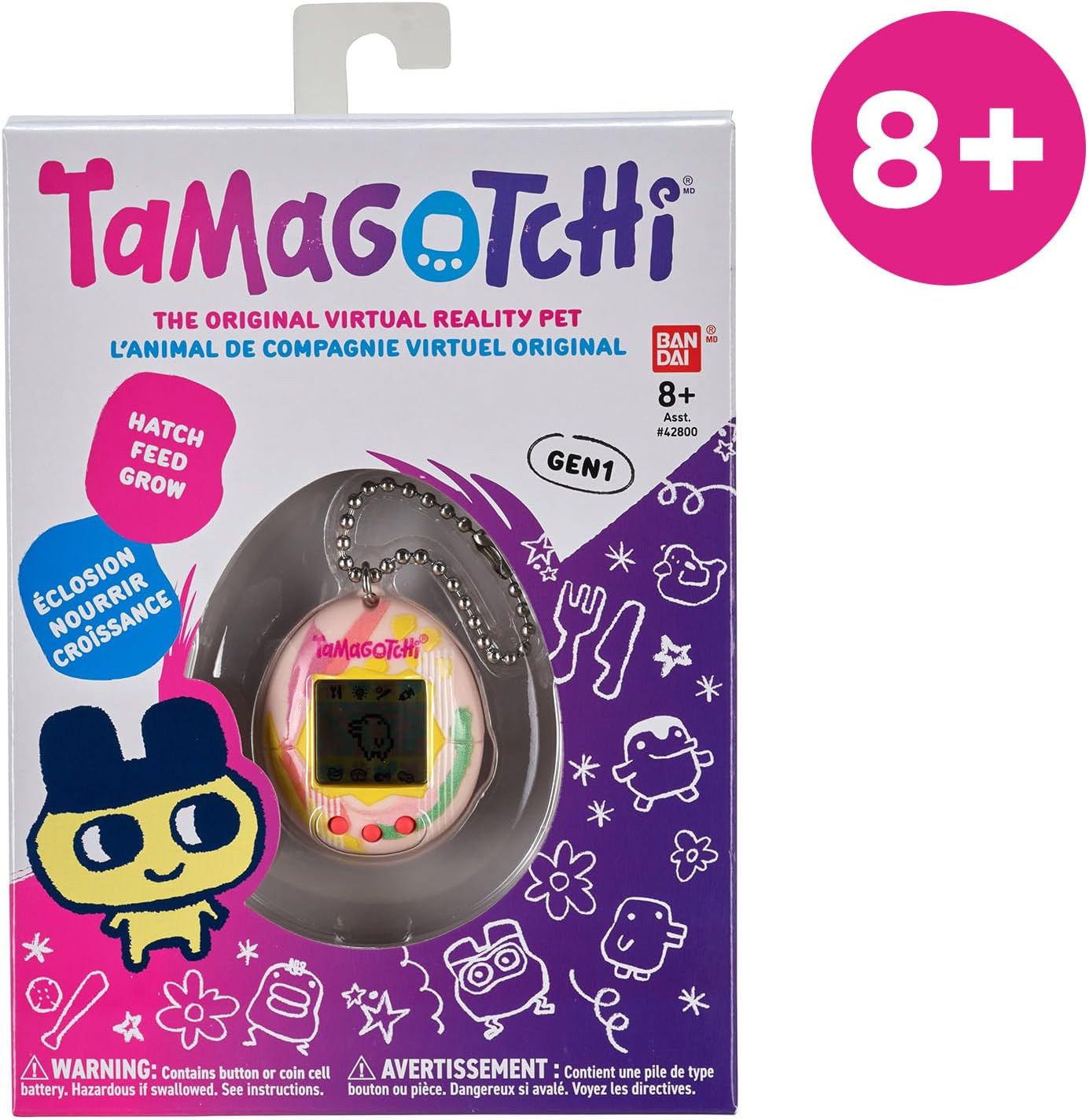 Thumbnail 6 de Tamagotchi Originale Art Style di Bandai – Animale Elettronico Interattivo con Schermo a Colori
