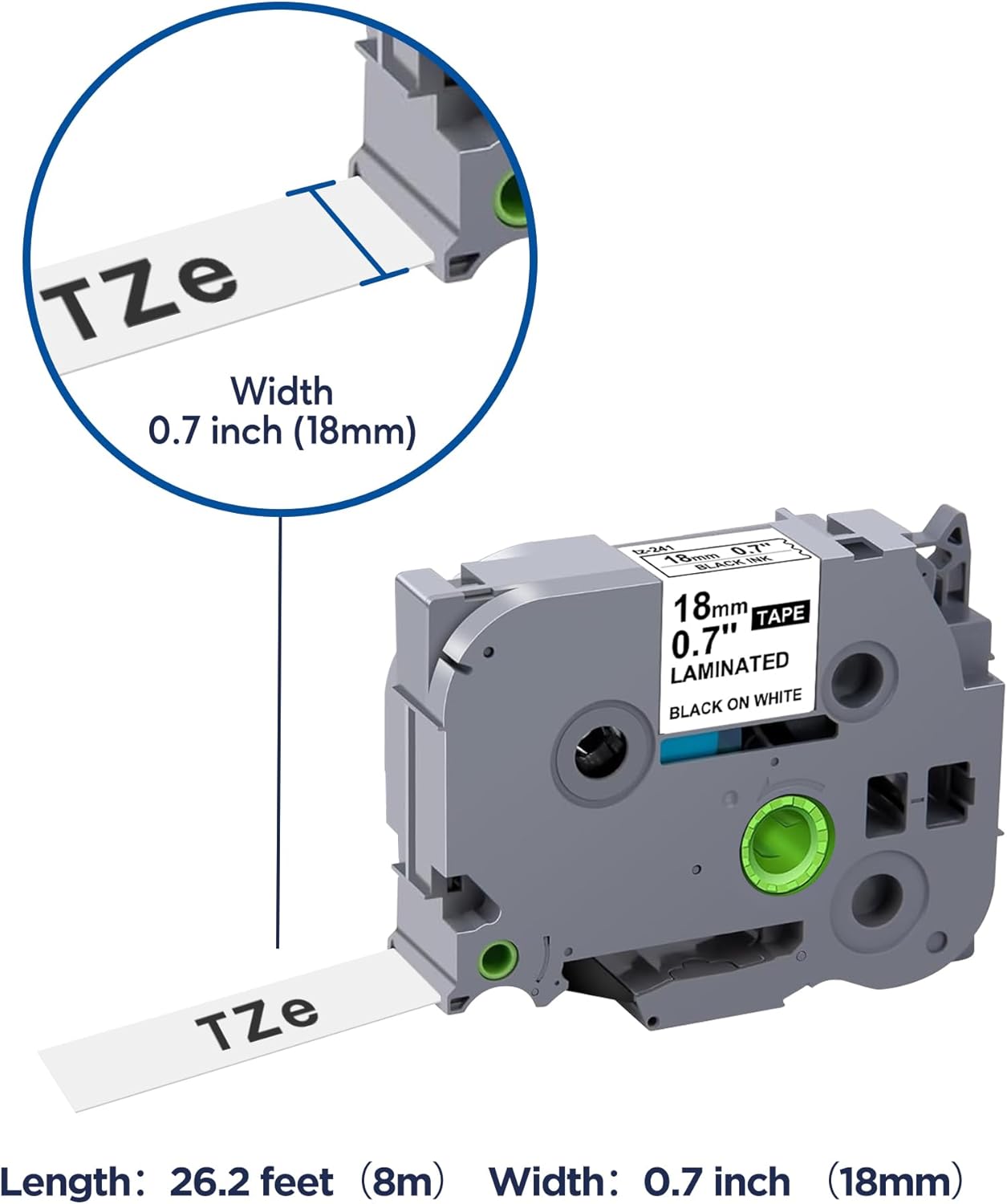 Thumbnail 1 de Brother TZe-241 18mm Laminated Label Tape 4-Pack 🏷️