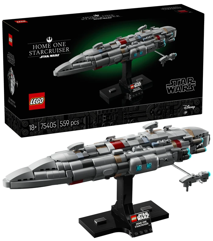 Detalle de LEGO Star Wars Home One Starcruiser 75405 – Dioramen-Set für Sammler ab 18