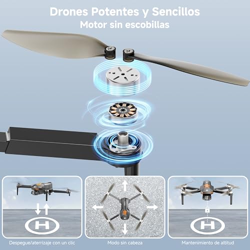 Detalle de PLEGBLE Drone con Cámara FPV 🚁 para Niños y Adultos