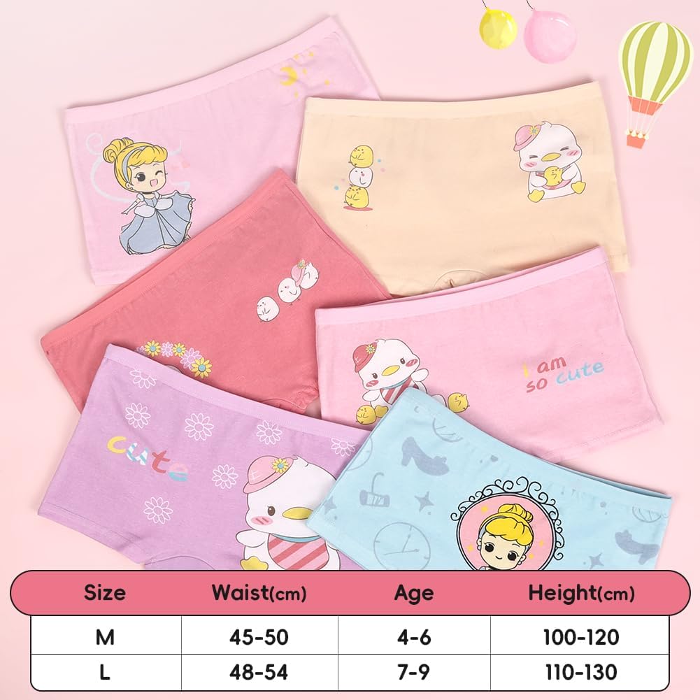 Detalle de HAGOT Mädchen Unterhosen aus Baumwolle (Boxershorts/Pantys), 95 % Baumwolle & 5 % Elasthan – 12er Pack