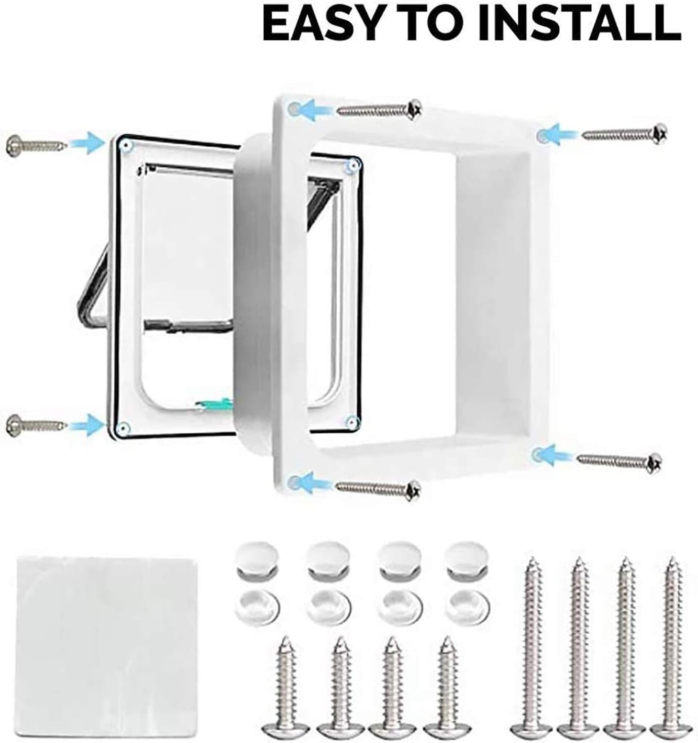 Detalle 2 de PetsN'all Indoor Cat Door 4-Way Locking 15 lb