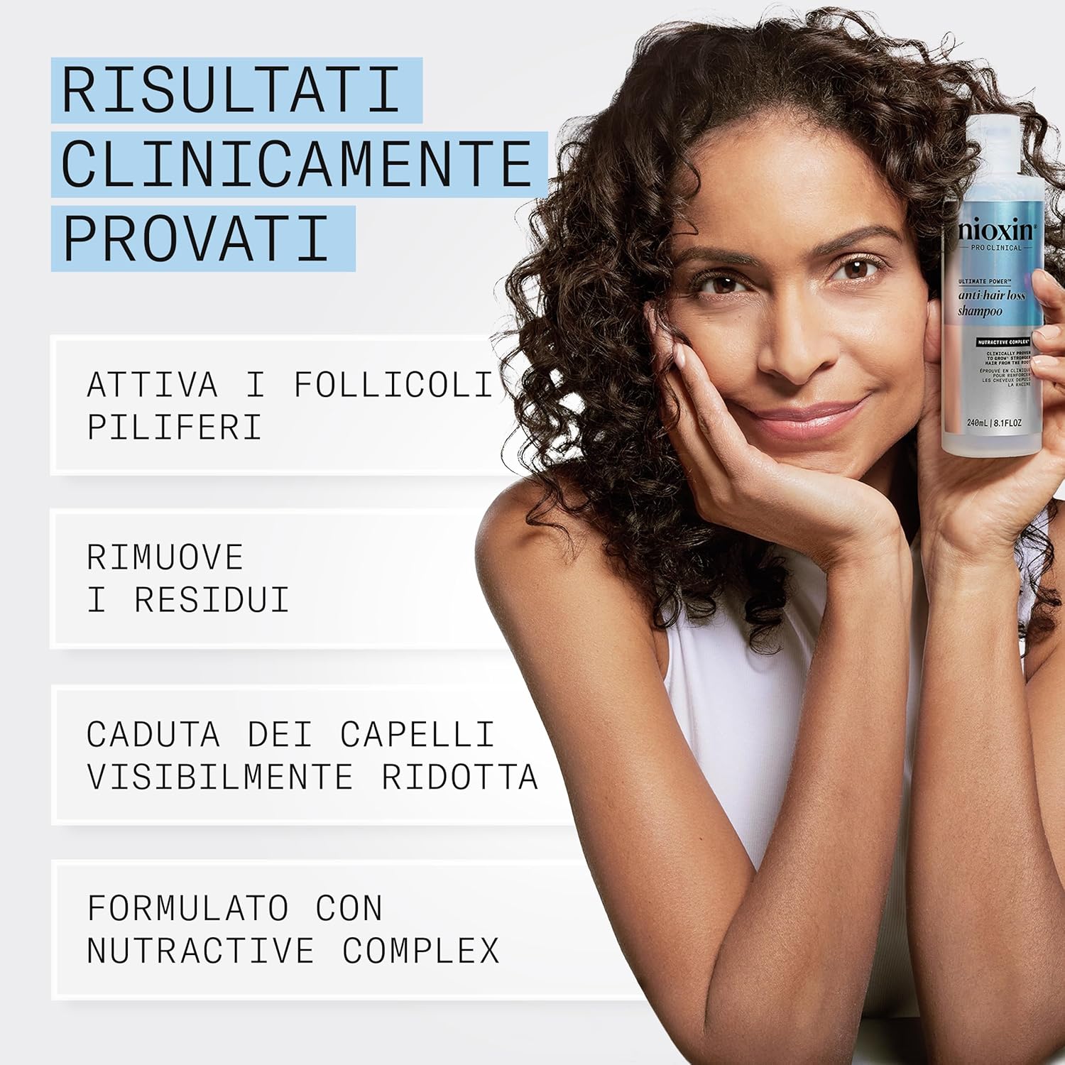 Thumbnail 3 de NIOXIN Shampoo Anticaduta con caffeina e niacinamide (240 ml) per rinforzare il cuoio capelluto