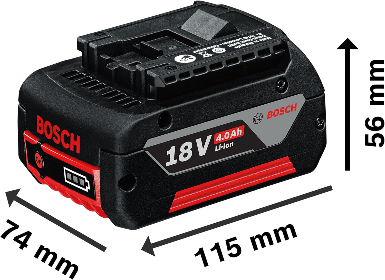 Thumbnail 4 de Set Bosch Professional 18V 2 batterie GBA 4.0 Ah + caricatore GAL 18V-40