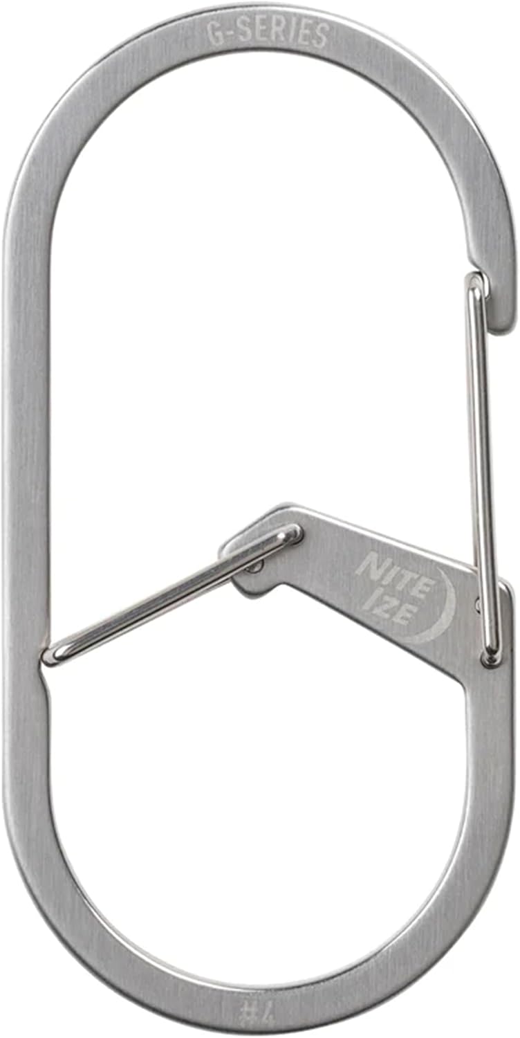Detalle de NITEIZE Gカラビナー #4 ステンレススチール製カラビナー 18g