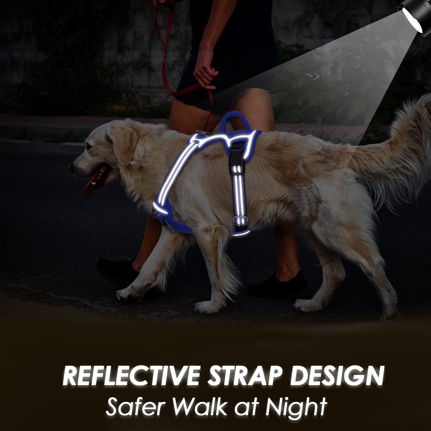 Detalle de Eyein Dog Harness Large Dog – Anti-Pull Adjustable Heavy Duty Vest Harness