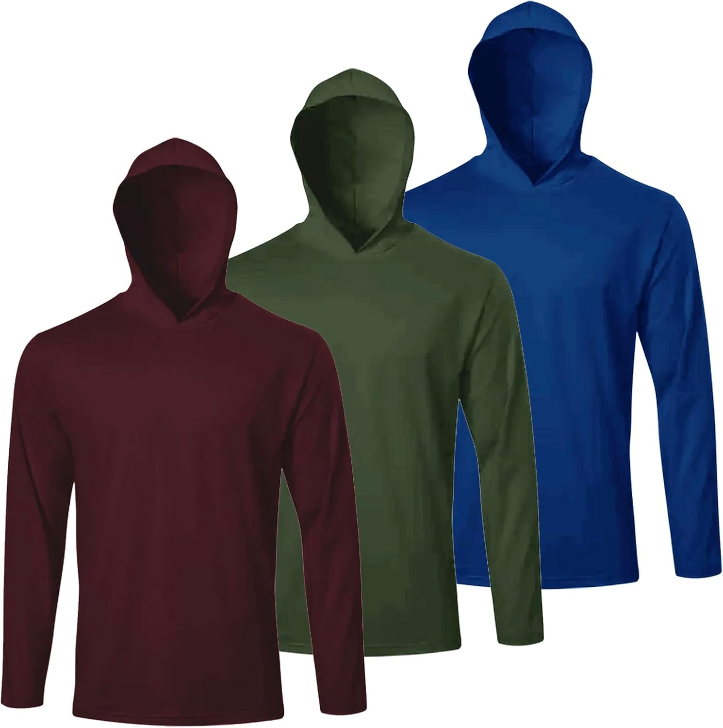 Detalle de LeeHanTon Men's Sun Protection Hoodie UPF 50+