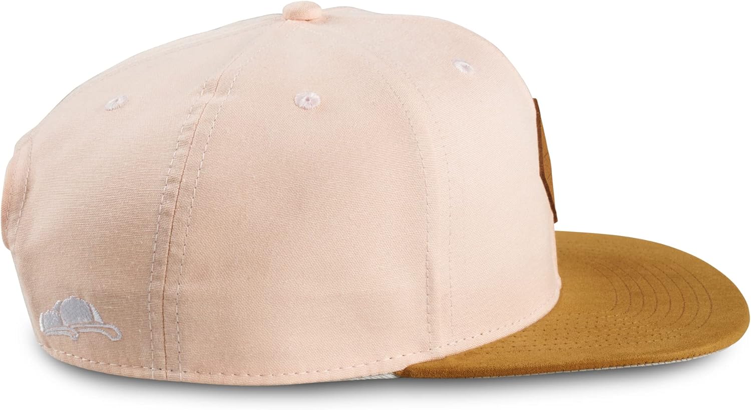 Detalle de Soulbuddy Snapback Cap Unisex – verstellbare Streetwear-Kappe mit veganem Lederpatch