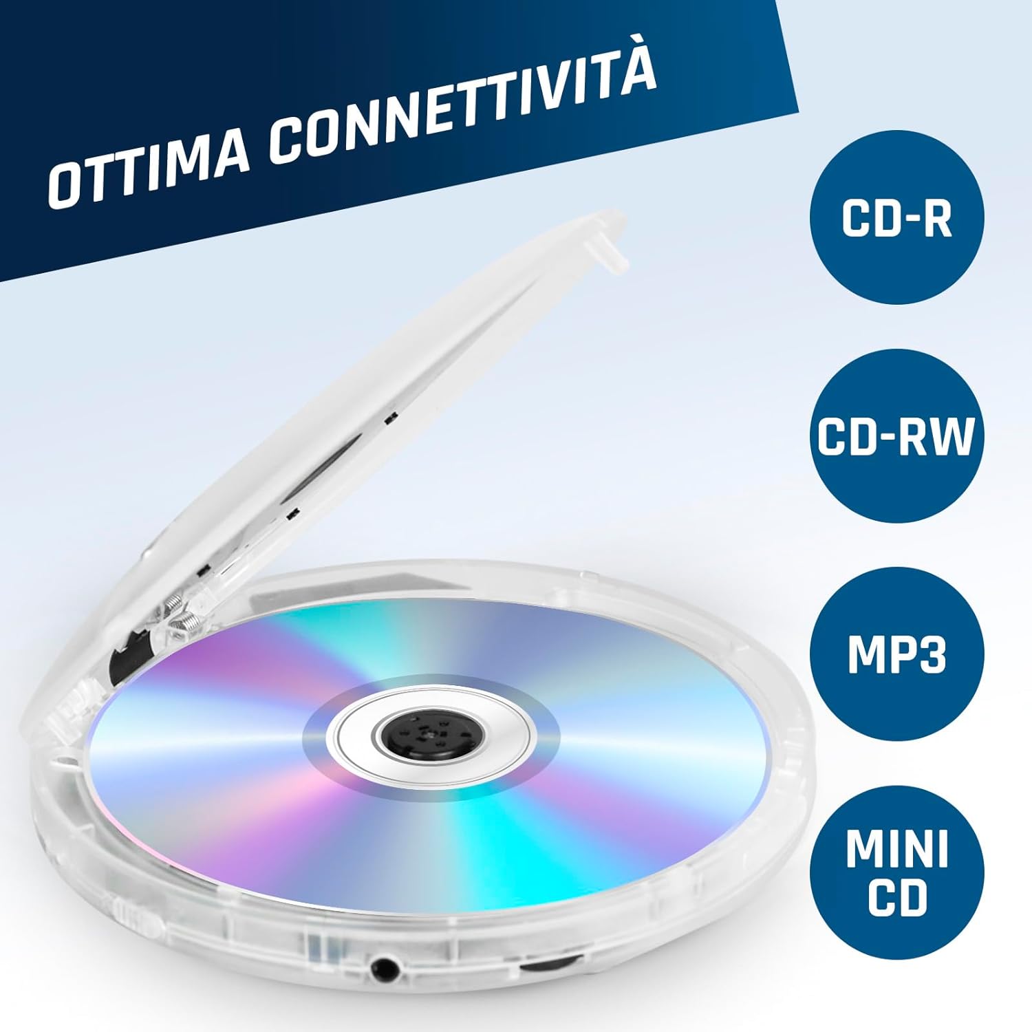 Thumbnail 6 de KLIM Discman – Lettore CD portatile con batteria ricaricabile + auricolari KLIM Fusion