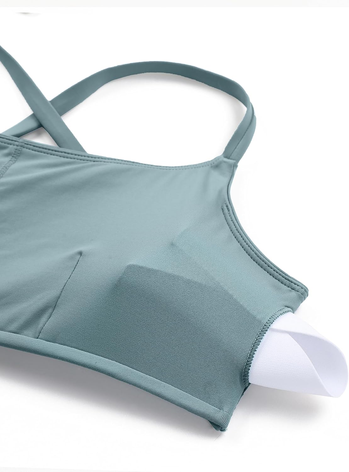 Thumbnail 4 de CRZ YOGA Women’s D–DD Scoop Neck Bikini Top with Removable Pads, Adjustable Convertible Straps
